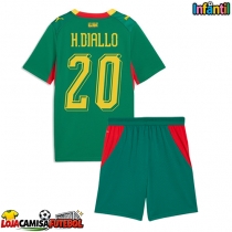 Camisa de Futebol Senegal Habib Diallo #20 Equipamento Secundário Infantil Mundo 2026 Manga Curta (+ Calças curtas)